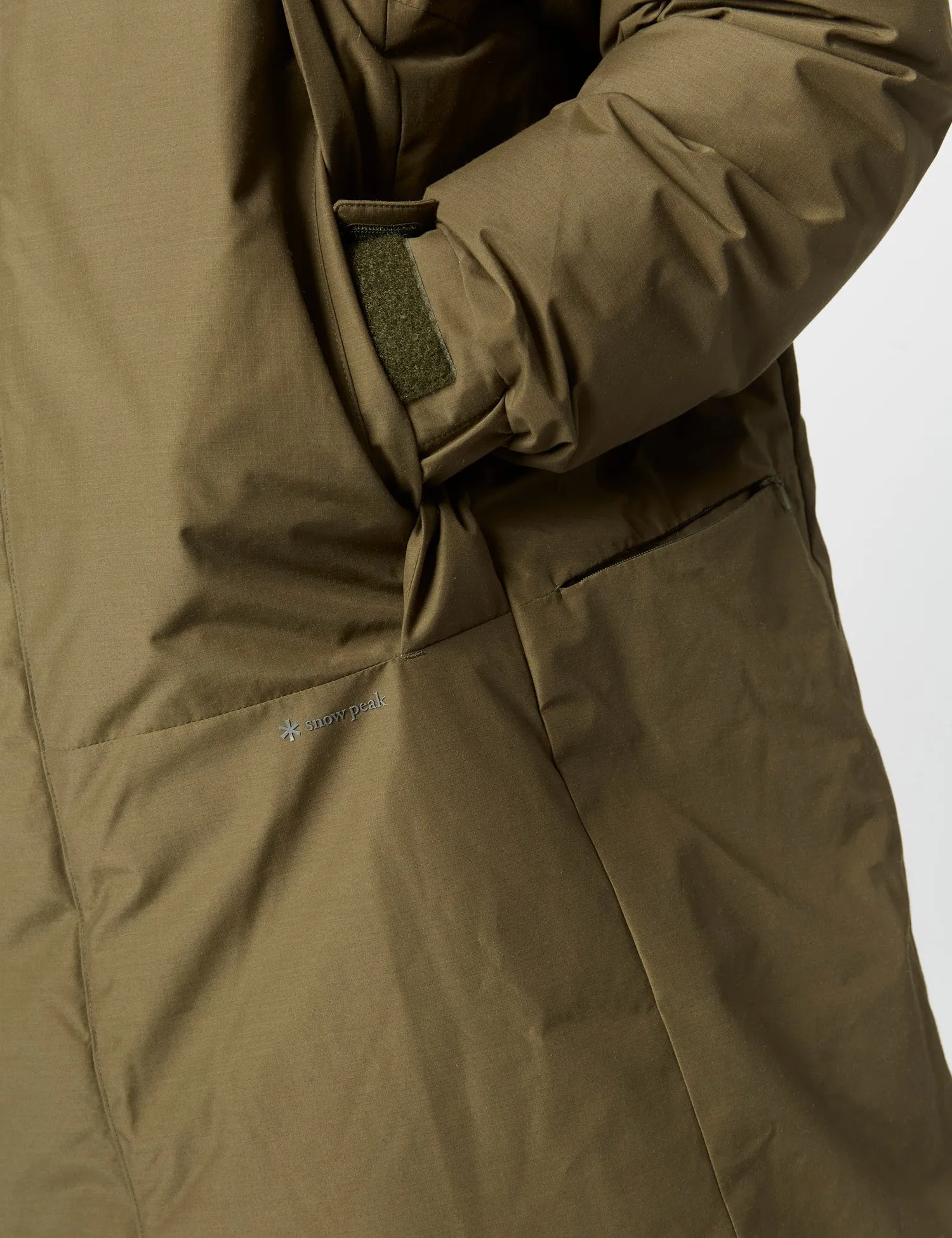 Snow Peak FR 2L Down Coat - Olive Green