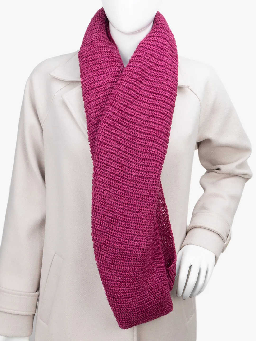 Solid Knitted Infinity Scarf