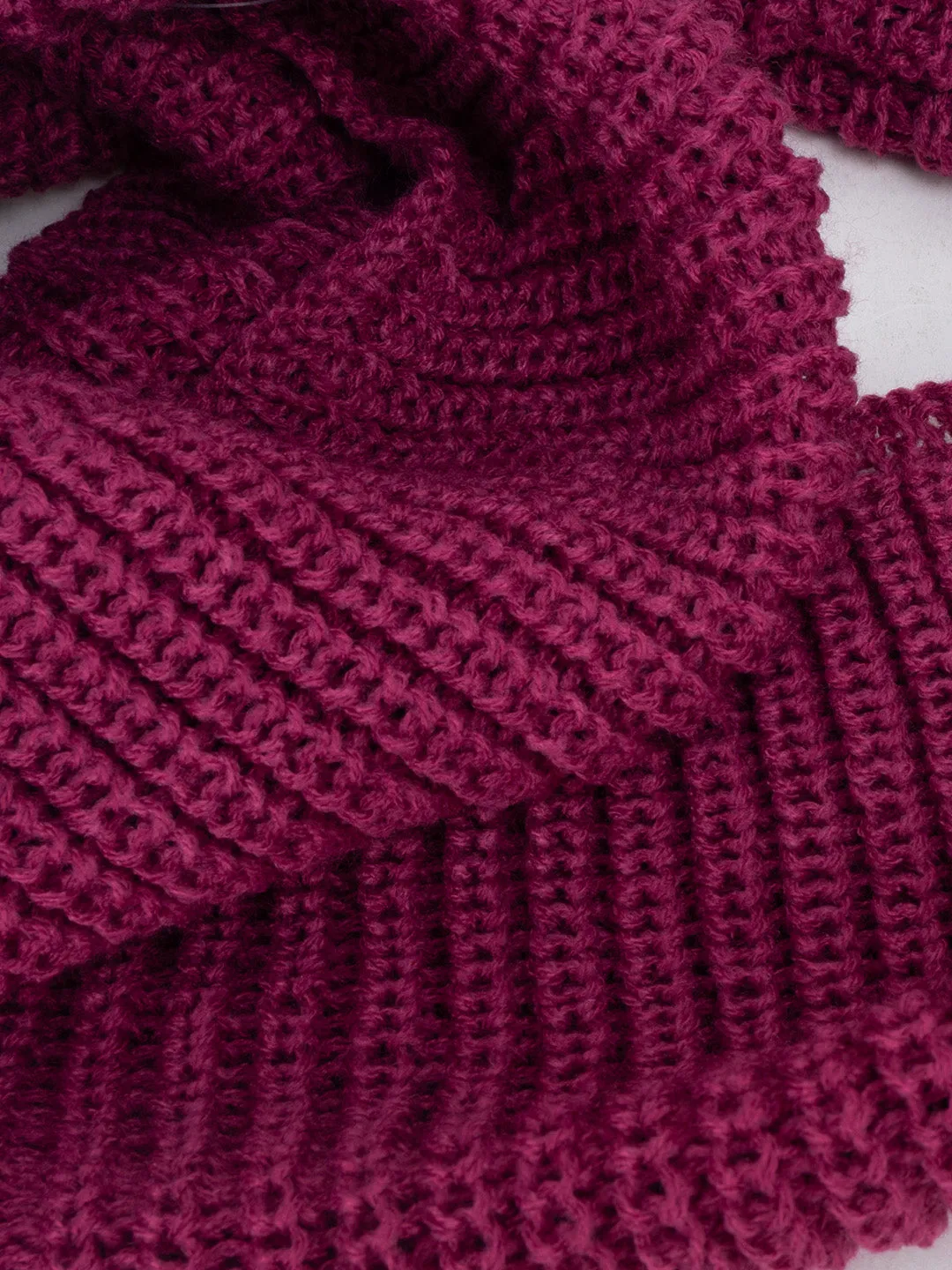 Solid Knitted Infinity Scarf