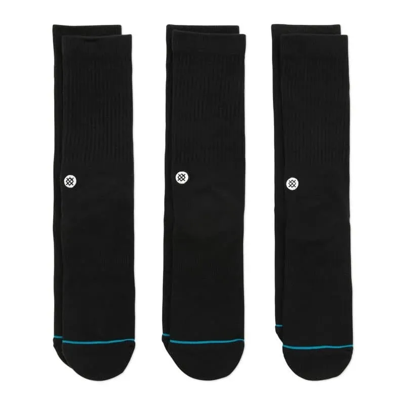 Stance Icon Socks 3 Pack (Black)