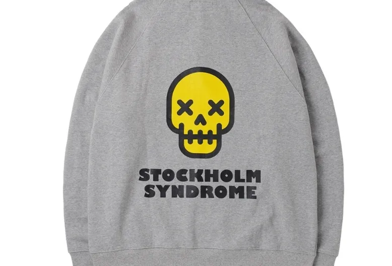 STOCKHOLM SYNDROME  |Unisex Street Style Long Sleeves Cotton Logo