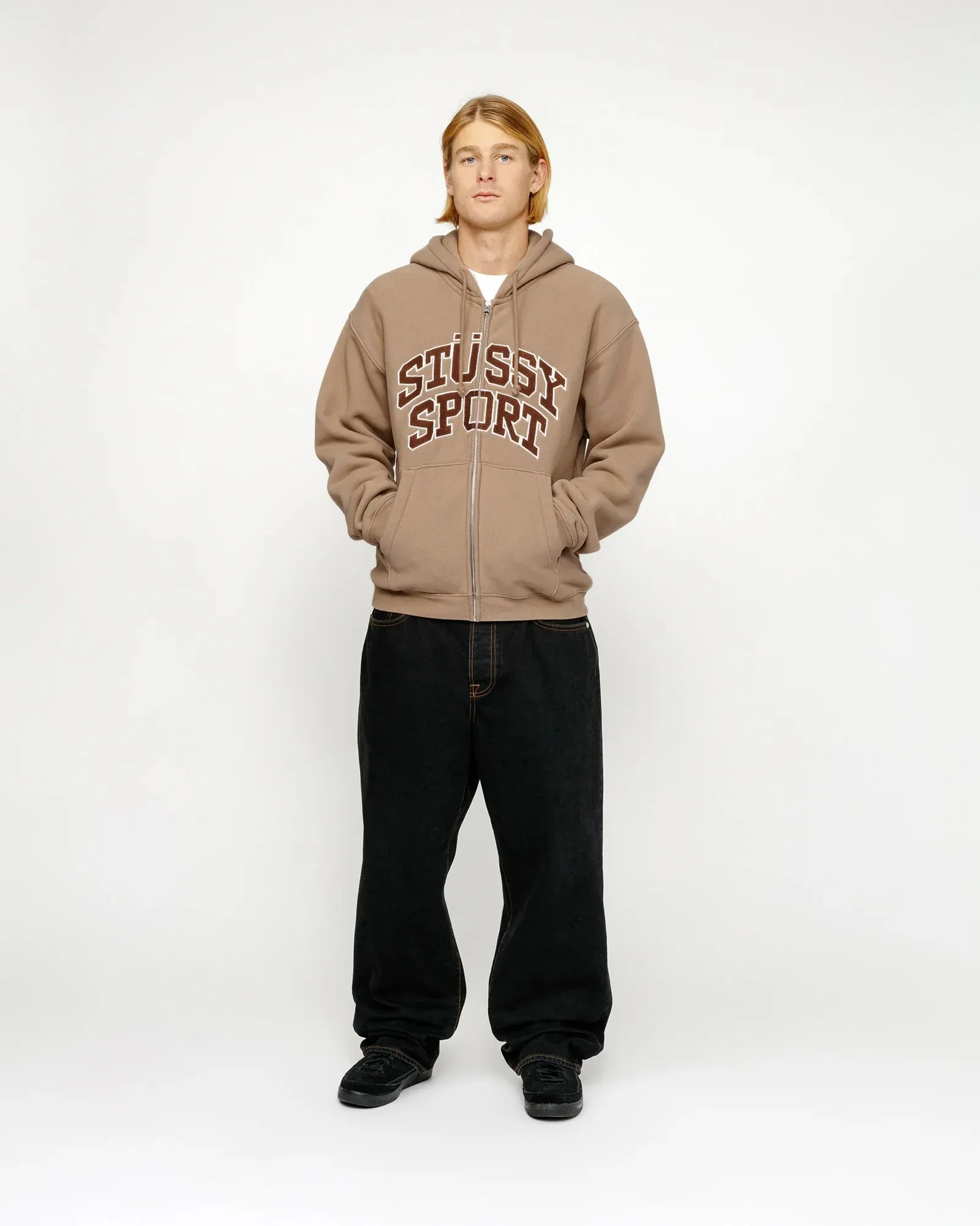 STUSSY  |Unisex Street Style Long Sleeves Plain Cotton Logo