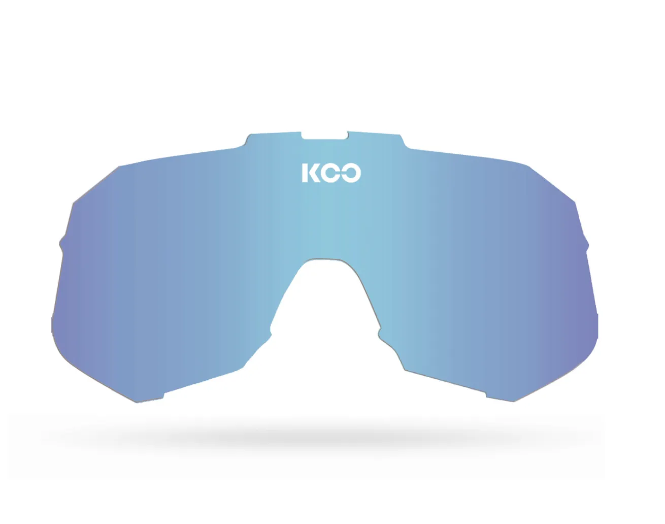 SUNGLASSES KOO DEMOS BLACK FRAME BLUE SKY LENS