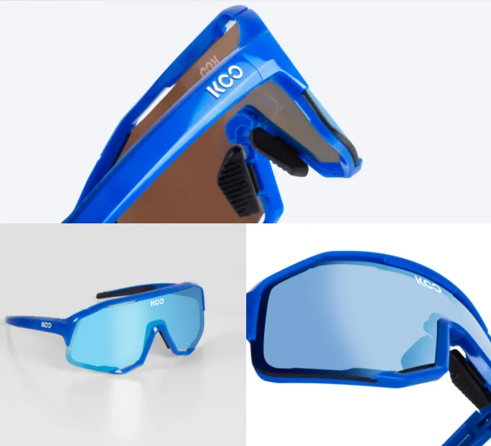 SUNGLASSES KOO DEMOS BLUE TURQUIOSE MIRROR LENS