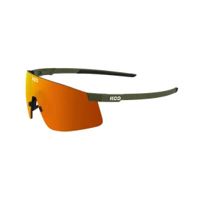 SUNGLASSES KOO NOVA OLIVE GREEN MATT LENS ORANGE MIRROR