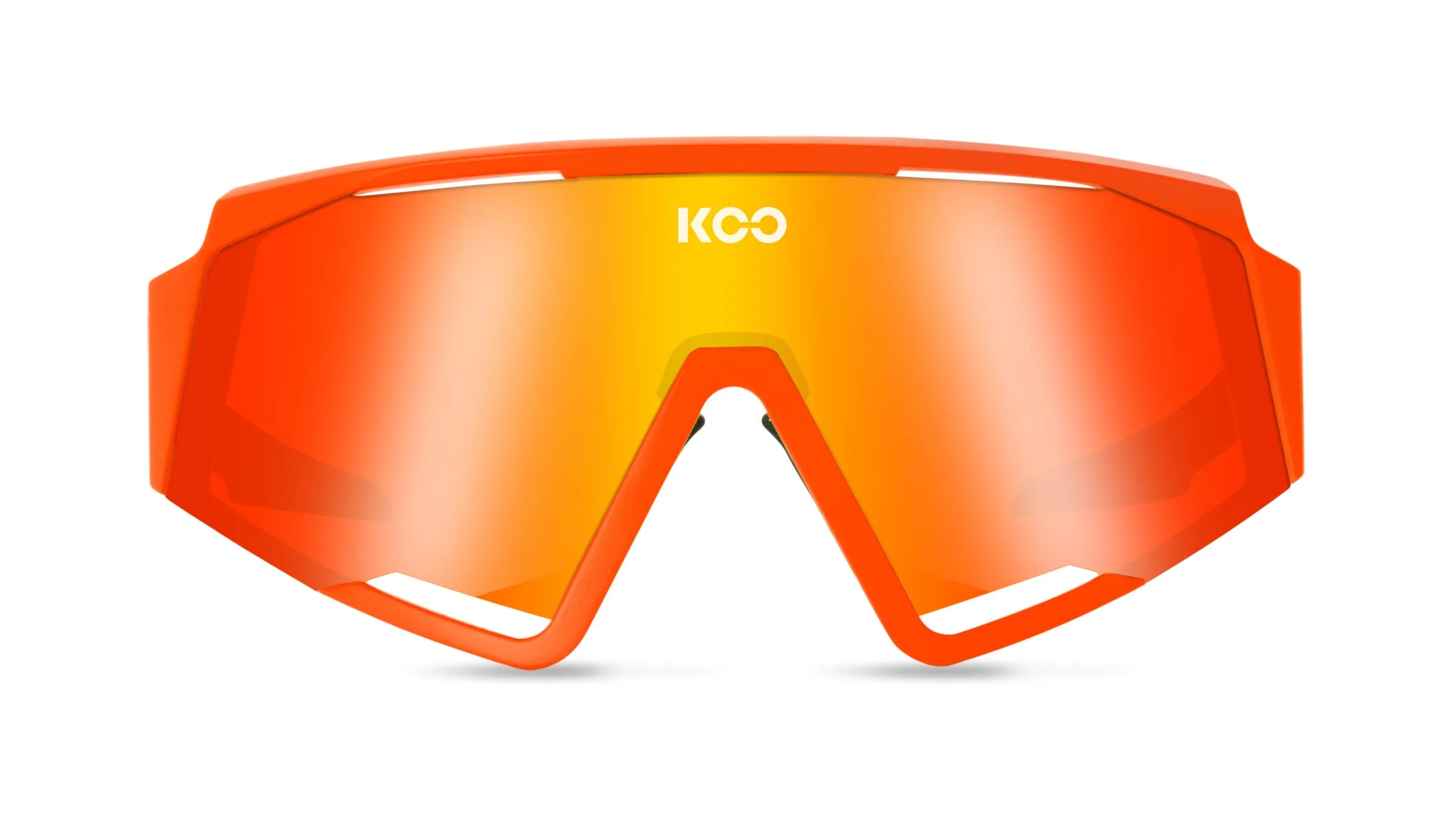 SUNGLASSES KOO SPECTRO ORANGE FLUO LENS RED MIRROR