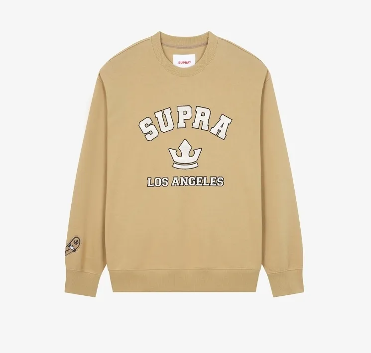 SUPRA  |Unisex Street Style Long Sleeves Plain Logo