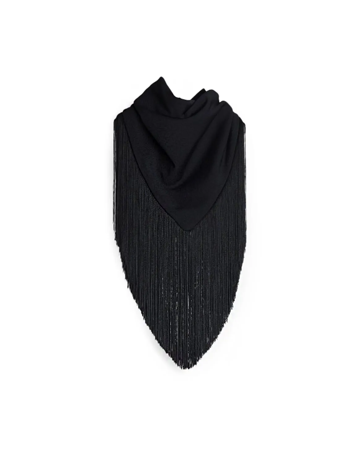 Teurn Studios Fringes Scarf Black