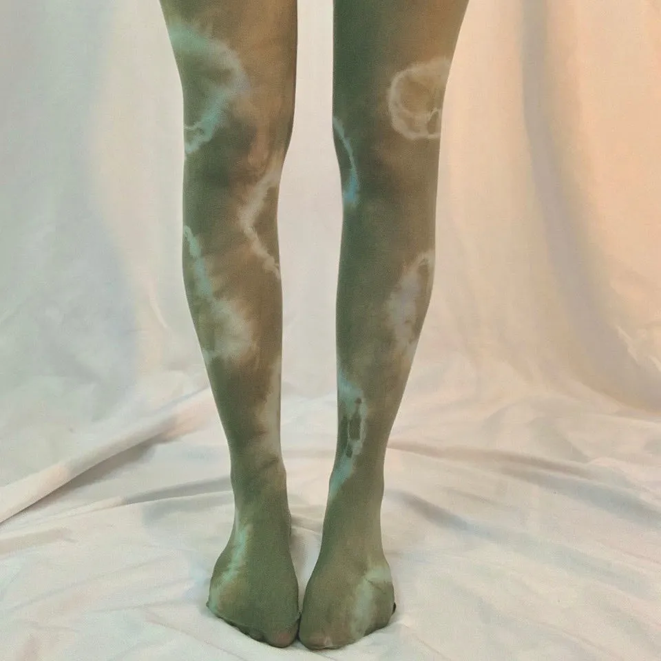 Tie dye stirrup tights - assorted colors