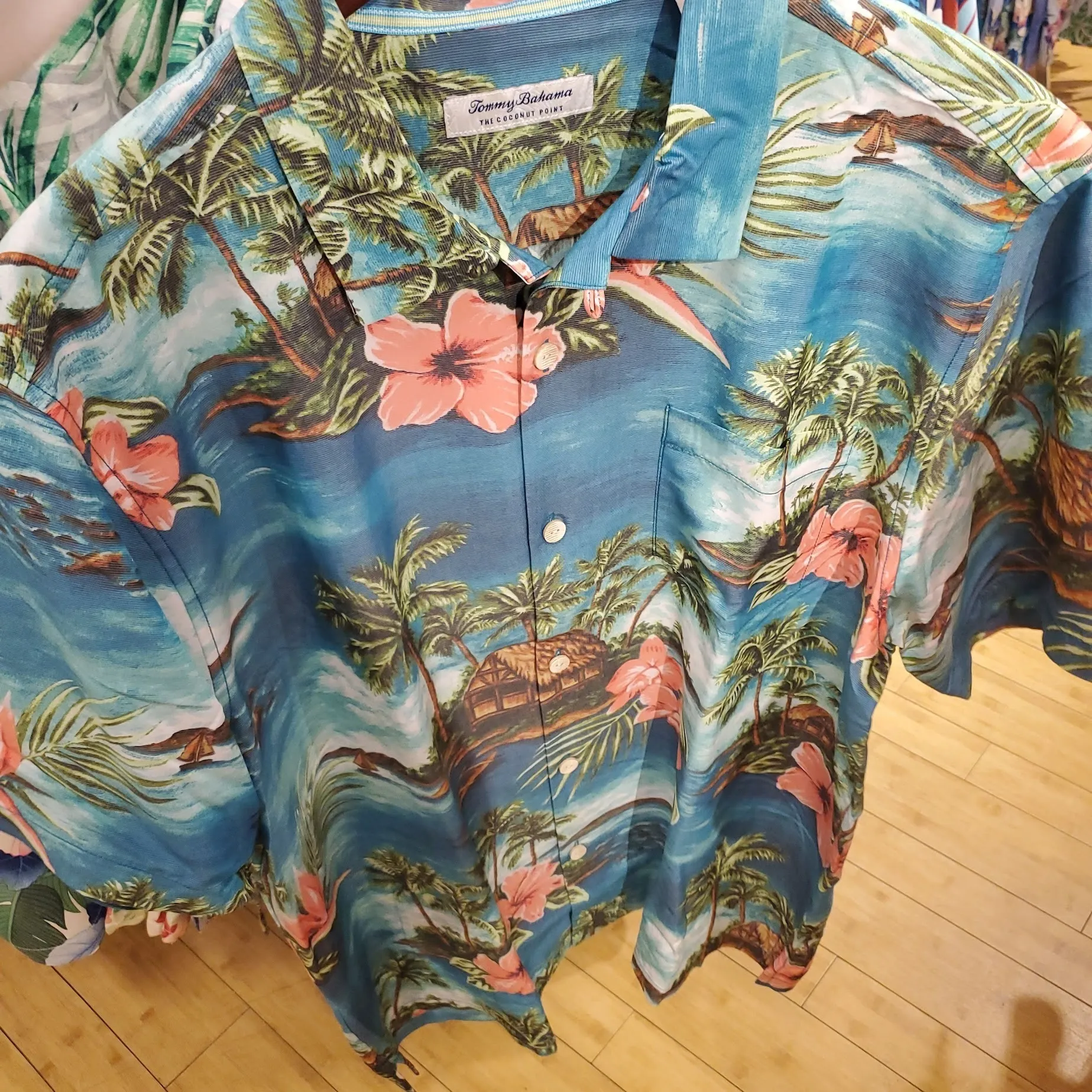 Tommy Bahama  |Button-down Tropical Patterns Plain Short Sleeves Shirts