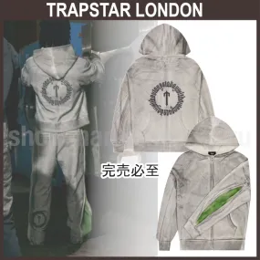 Trapstar London  |Street Style Long Sleeves Cotton Oversized Hoodies