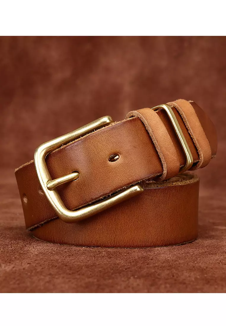 Twenty Eight Shoes Handmade Vintage Full Grain Leather Belt CP537