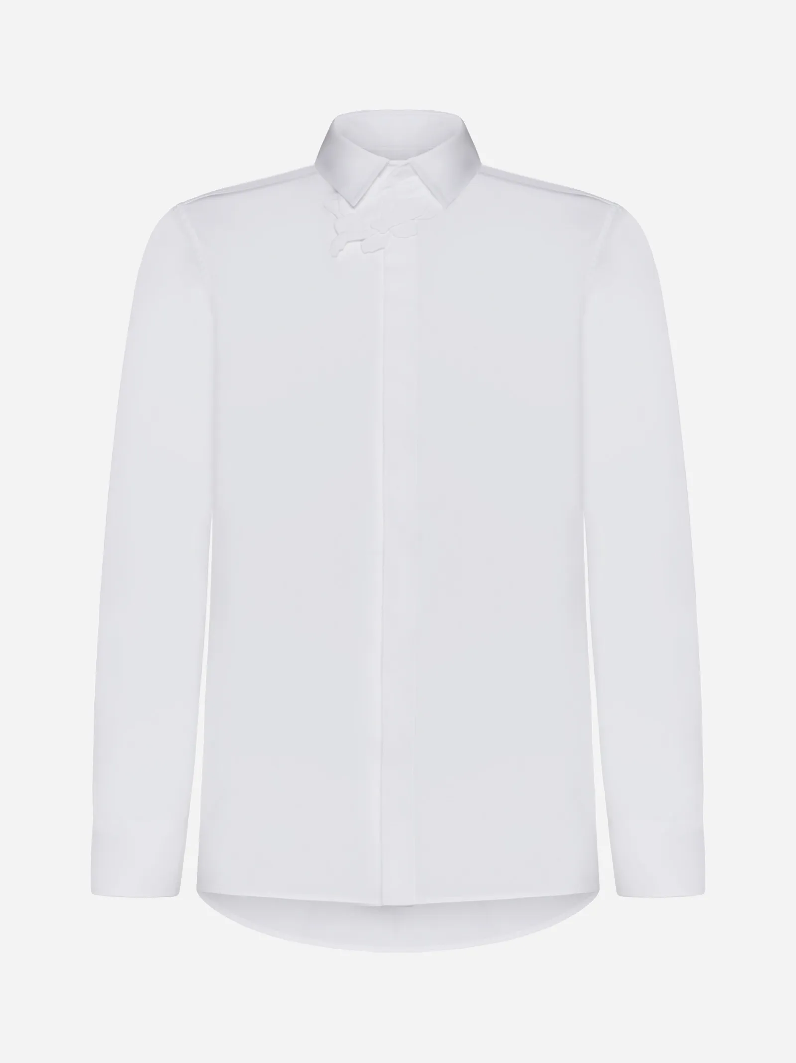 VALENTINO  |Button-down Unisex Street Style Cotton Logo Front Button