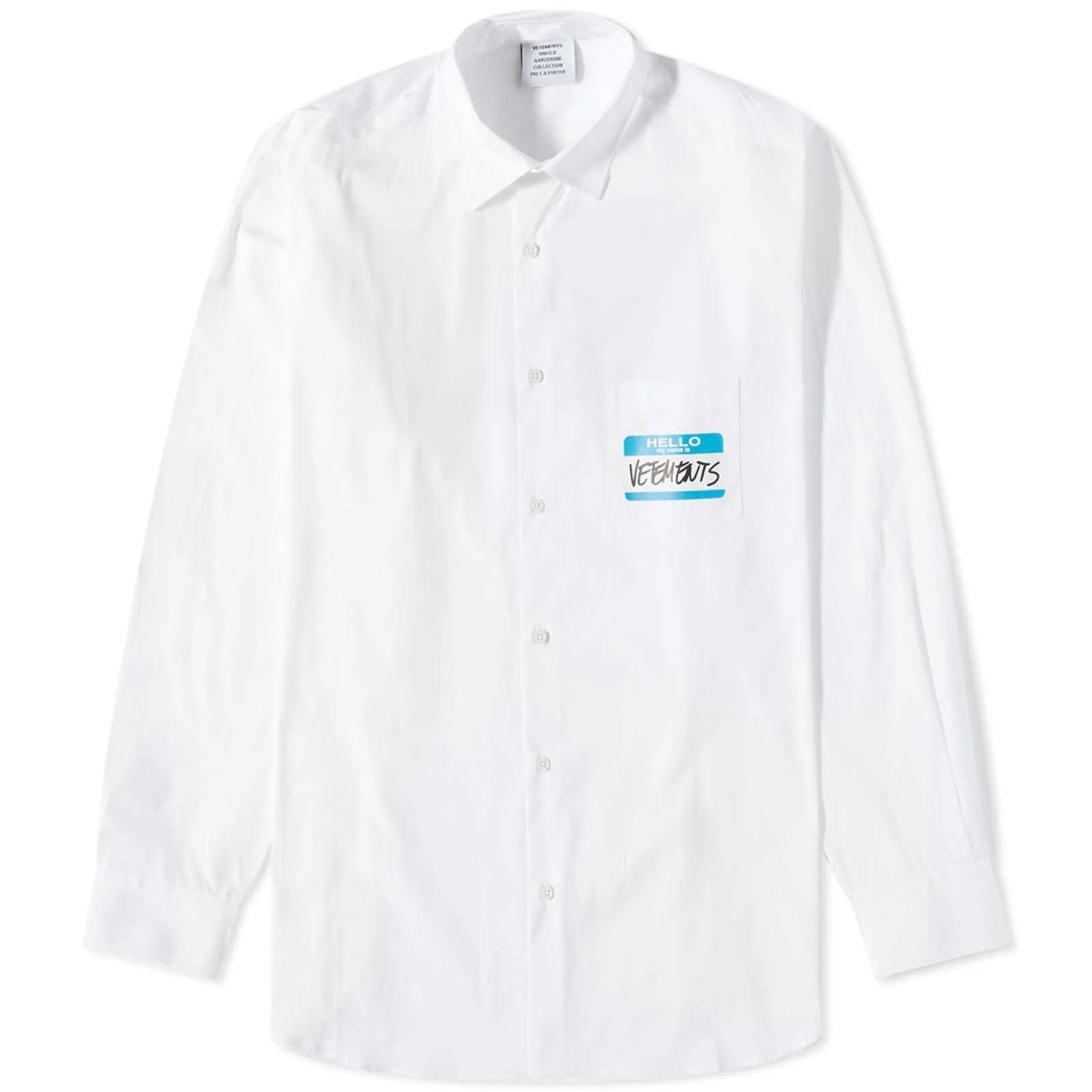 VETEMENTS  |Button-down Monogram Street Style Long Sleeves Cotton Logo