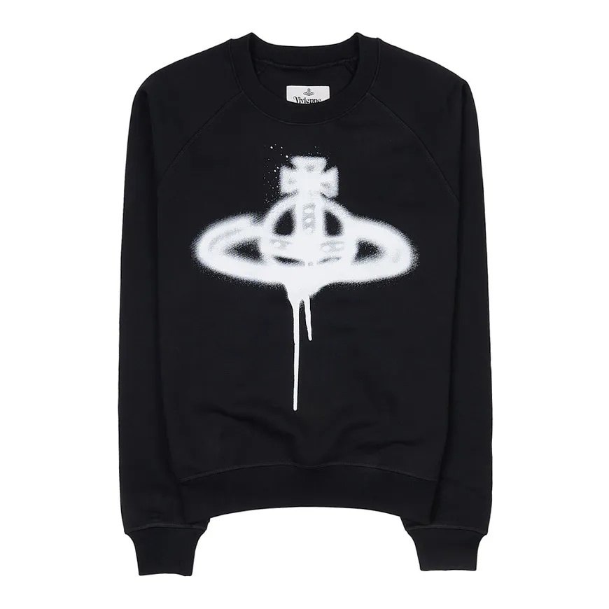 Vivienne Westwood  |Crew Neck Street Style Long Sleeves Plain Cotton Logo