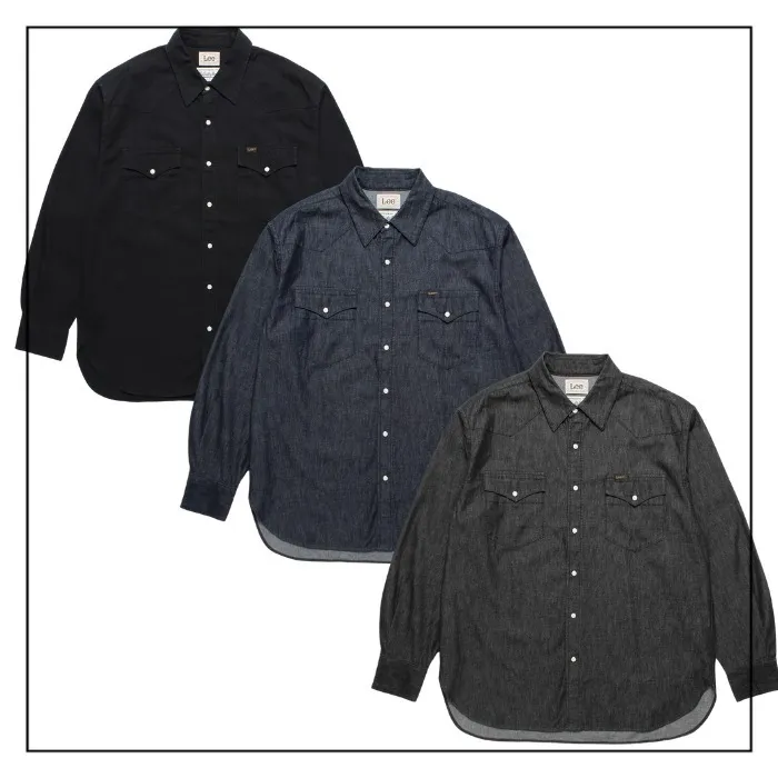 WACKO MARIA  |Button-down Denim Street Style Long Sleeves Plain Cotton