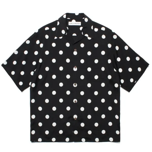 WACKO MARIA  |Button-down Dots Collaboration Short Sleeves Logo Shirts