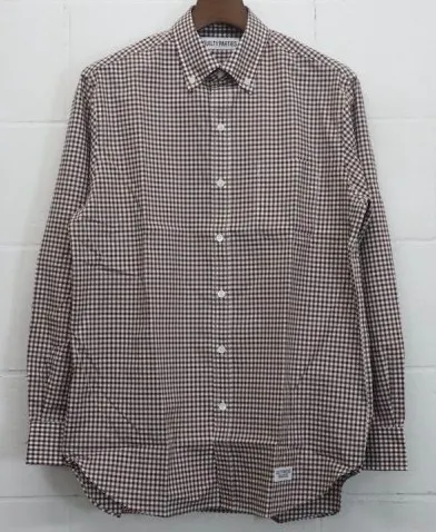 WACKO MARIA  |Button-down Gingham Street Style Long Sleeves Cotton Shirts