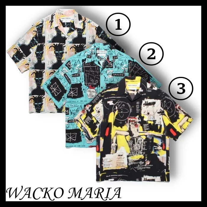 WACKO MARIA  |Button-down Street Style Collaboration Short Sleeves Shirts