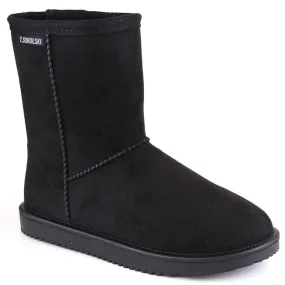 Women's suede Eskimo slip-on snow boots, black T.Sokolski EMU2241