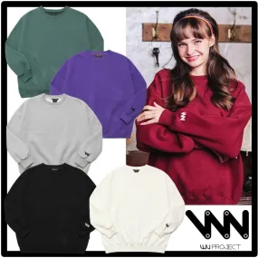 WV PROJECT  |Unisex Street Style Long Sleeves Logo Hoodies & Sweatshirts