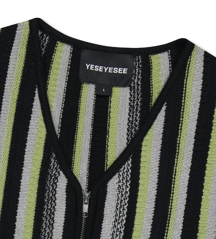 YESEYESEE  |Stripes Unisex Wool Nylon Street Style Plain Oversized Logo